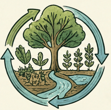 Sustainable agroforestry and permaculture cycles